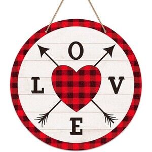 Valentines Hanging LOVE Door Sign Decor